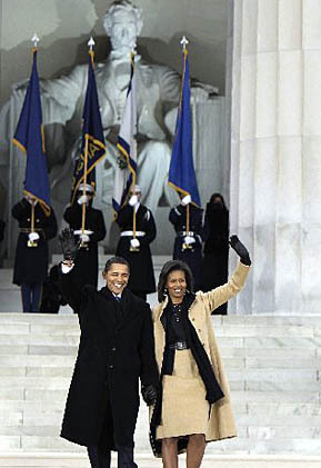 Obama Lincoln Memorial Inauguration